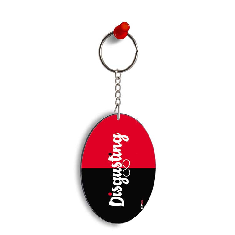 Disgusting Oval Key Chain