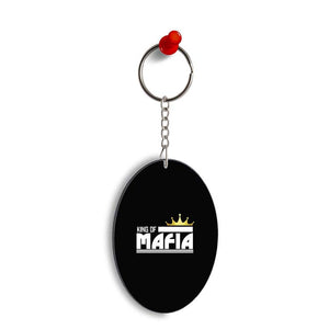King of Mafia Oval Key Chain
