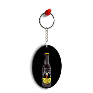 Name on Bottle Oval Key Chain