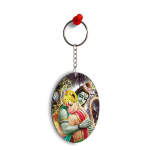 Ram & Hanuman Ji Oval Key Chain