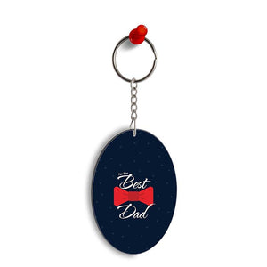 The Best Dad Oval Key Chain