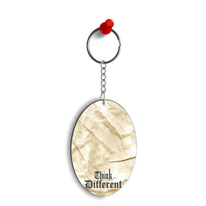 Think Different Oval Key Chain