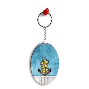 You Are My Anchor Oval Key Chain