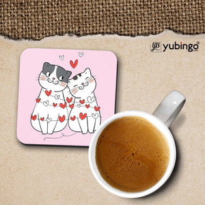 Catty Love Cushion, Coffee Mug with Coaster and Keychain-Image3