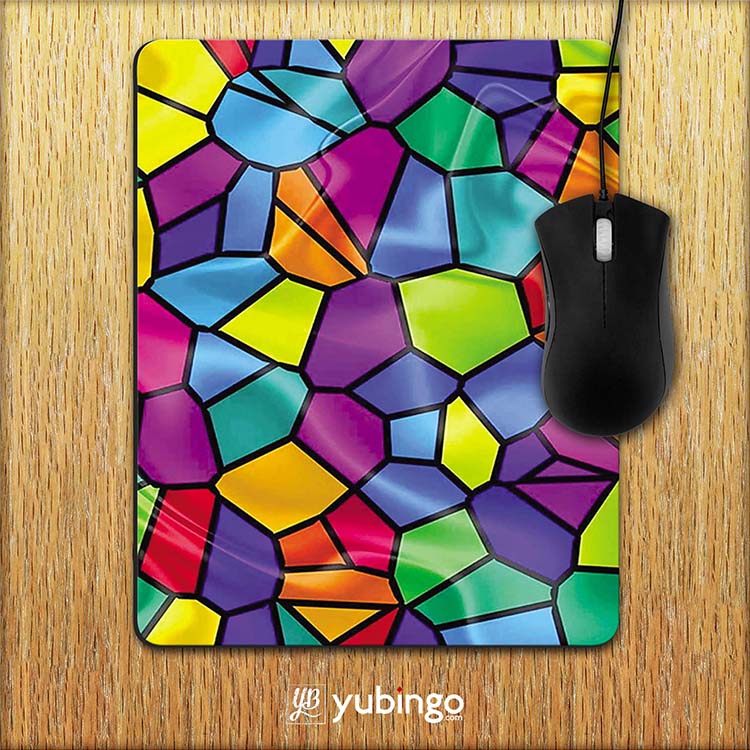 Colourful Mosaic Mouse Pad