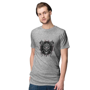 Cool Monster Men T-Shirt-Grey Melange