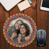 Cool Patterns Photo Mouse Pad (Round)