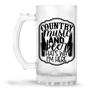 Country Music and Beer Beer Mug