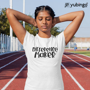 Difference Maker T-Shirt-White