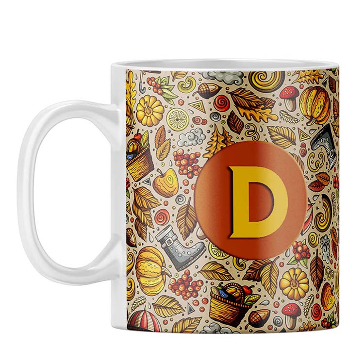 Foodie Delight Customised Alphabet Coffee Mug