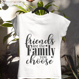 Friends Are Family T-Shirt-White