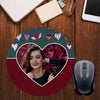 Hearts Photo Mouse Pad (Round)