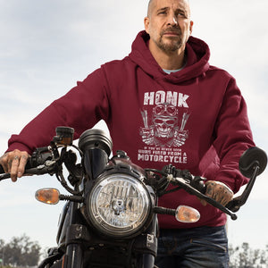 Honk At Own Risk Hoodie-Maroon