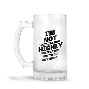 I'M Not Lazy Beer Mug