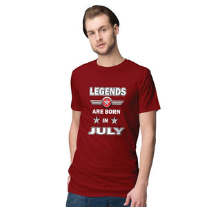 Legends Customised Men T-Shirt-Maroon