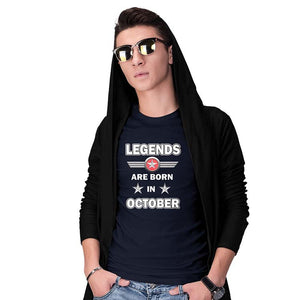 Legends Customised Men T-Shirt-Navy Blue