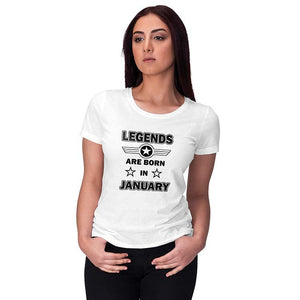 Legends Customised Women T-Shirt-White