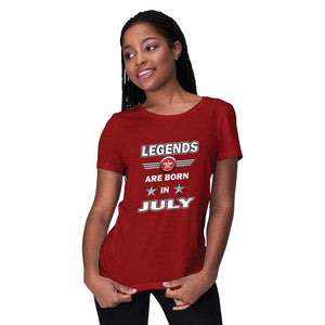 Legends Customised Women T-Shirt-Maroon