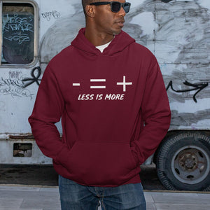 Less Is More Hoodie-Maroon