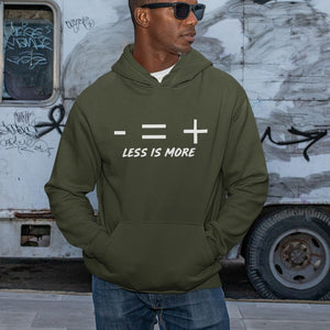 Less Is More Hoodie-Olive