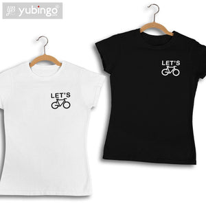 Let's Cycle T-Shirt-White