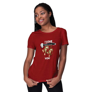 Love Hanging Out Women T-Shirt-Maroon