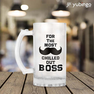 Most Chilled Out Boss Beer Mug-Image2