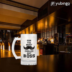 Most Chilled Out Boss Beer Mug-Image4