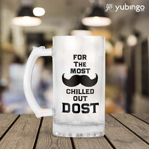 Most Chilled Out Dost Beer Mug-Image2