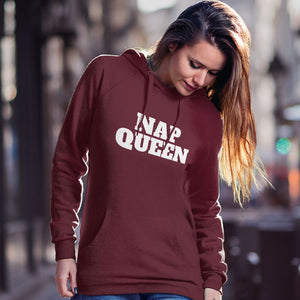 Nap Queen Hoodie-Maroon