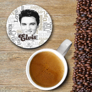 Nolan West Elvis Presley | Word Collage Coasters-Image5