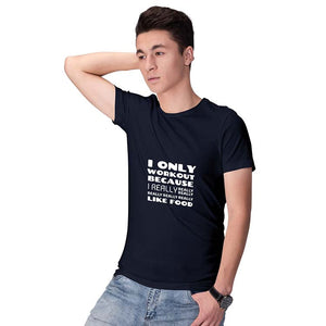 Really Like Food Men T-Shirt-Navy Blue
