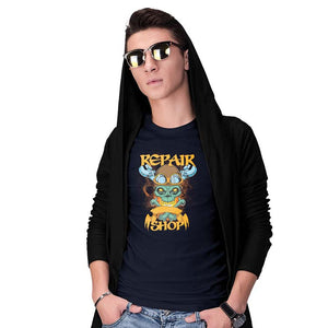 Repair Shop Men T-Shirt-Navy Blue