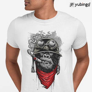 The Angry Ape Men T-Shirt-White