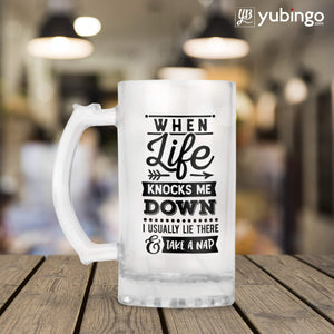 When Life Knock Me Down Beer Mug-Image3