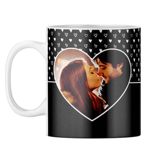 White Hearts Photo Coffee Mug-Image2