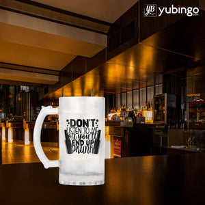 You Will End Up Drunk Beer Mug-Image5
