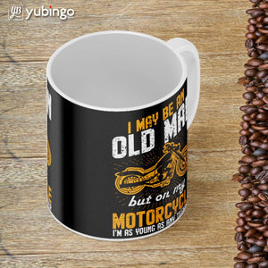 Young On Motorcycle Coffee Mug-Image4